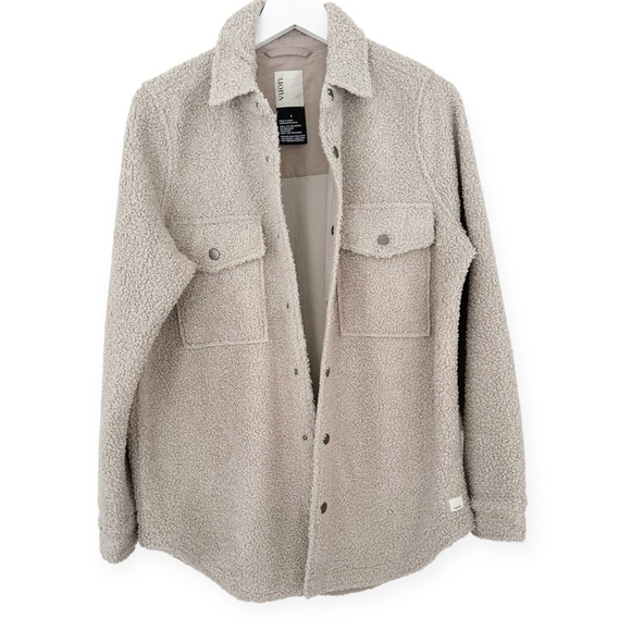 Vuori • Sycamore Sherpa Shirt Jacket Dark Salt Beige - Picture 5 of 14
